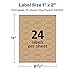 Avery Kraft Brown Oval Labels, Sure Feed Technology, 1