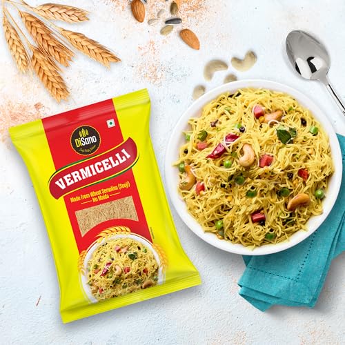 Image of DISANO Wheat Vermicelli,No Maida,850 Gram - Cholesterol Free,unflavored (Pack of 3)