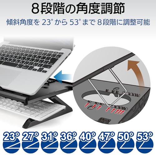 Base portátil ajustable para laptop hasta 15.6'' con soporte móvil miniatura 3