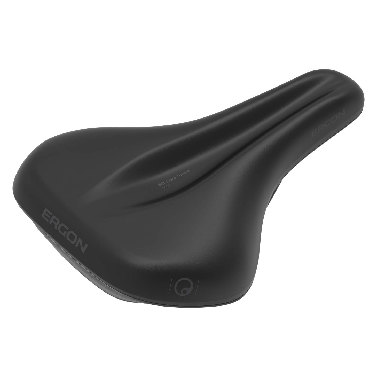 Ergon SC Core Prime Sattel | Schwarz/Grau | Damen Komfort Fahrradsitz | Cruiser Comfort Hybrid Bikes