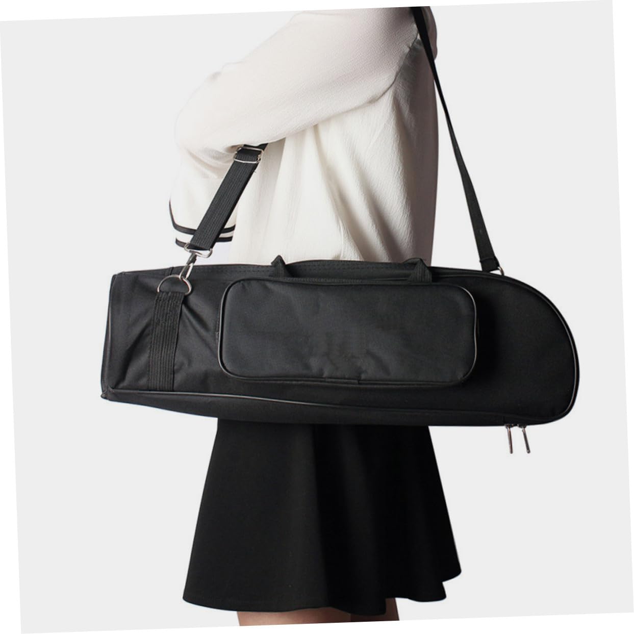 Beaupretty Estuche para Trompeta de Tela Oxford Compartimentos Separados y Correa Hombro para Trompetista