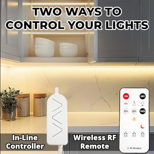 Kit Tira de LED COB 5m Blanco Cálido Dimmable con Control RF miniatura 4