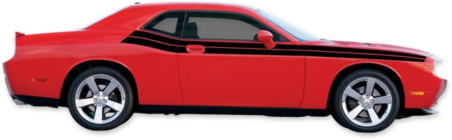 2008 2009 2010 2011 2012 2013 Challenger Custom R/T RT SRT8 1971 Decals Stripes - Matte Black