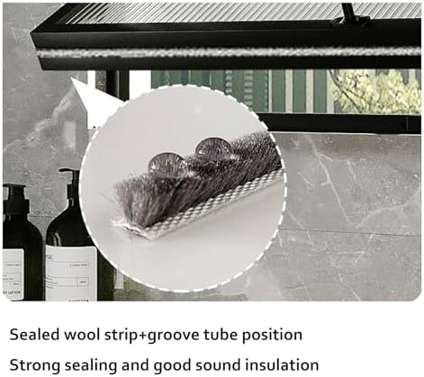 360° Rotating Aluminum Alloy Bathroom Window - WxH 70x30cm, Modern Design for Optimal Daylight & Ventilation, Perfect for Home Renovation & Airflow Enhancement