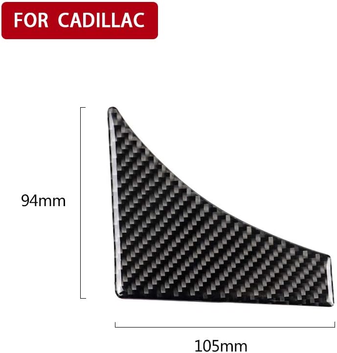 Car Dashboard Panel Main Driver Air Vent Upper Sticker Compatible with Cadillac XT5 2016-2025 XT6 2020-2025 Carbon Fiber Auto Accessories Black