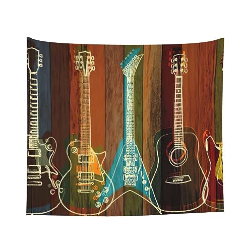 Tapices estéticos OdDdot de guitarras para renovar las paredes del dormitorio 6