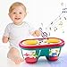 Jhoprcin Baby Toys 12 Months+, Toddler Musical Instruments Infant Toys, Rotating Light Up Toys for 12-18 Months 1 2 3+ Years Old Learning Sensory, Boys Girls Baby Toy for Climbing, Walking(Blue)