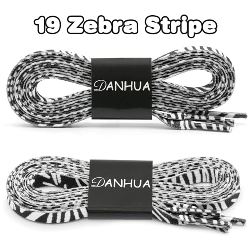 Image of Flat Colorful Shoelaces Gradient Rainbow Shoe Lace Shoestring 2 Pair