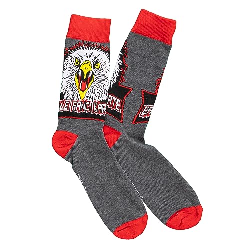 Hyp Meias masculinas Cobra Kai sortidas com 5 unidades, Multi, Tamanho Único