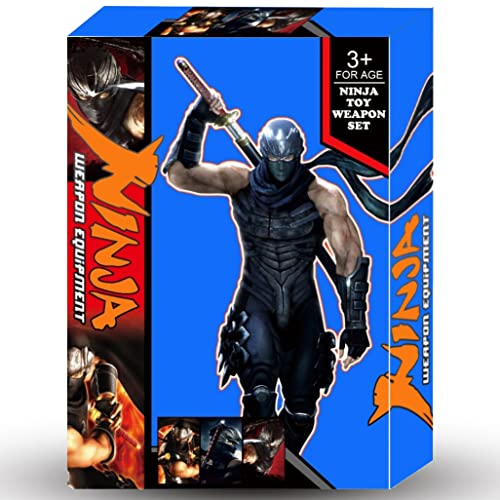 liberty imports ninja toy weapons kids role play set with 2 katana swords 2 sais 4 shuriken and bo staff for children dress up pretend play battles