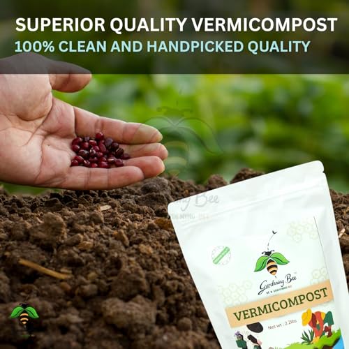 Image of Vermicompost (5 KG) - Kechuwa Khaad, Cow Dung Based & Nutri Rich, 100% Organic and Natural, Manure for Plants, Home Garden Plant, Terrace & Balcony Gardens - 5KG