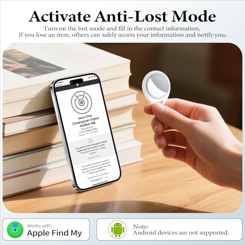 Image of Air Tracker Tags-4 Pack Work with Apple Find My (iOS Only) 100dB Sound