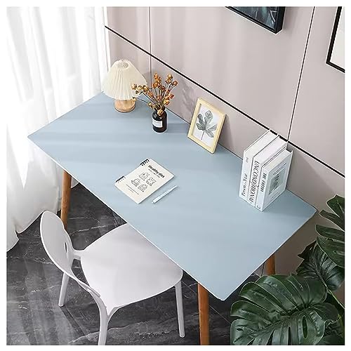 Tapis de protection de bureau en cuir bleu, sous-main haut de gamme
