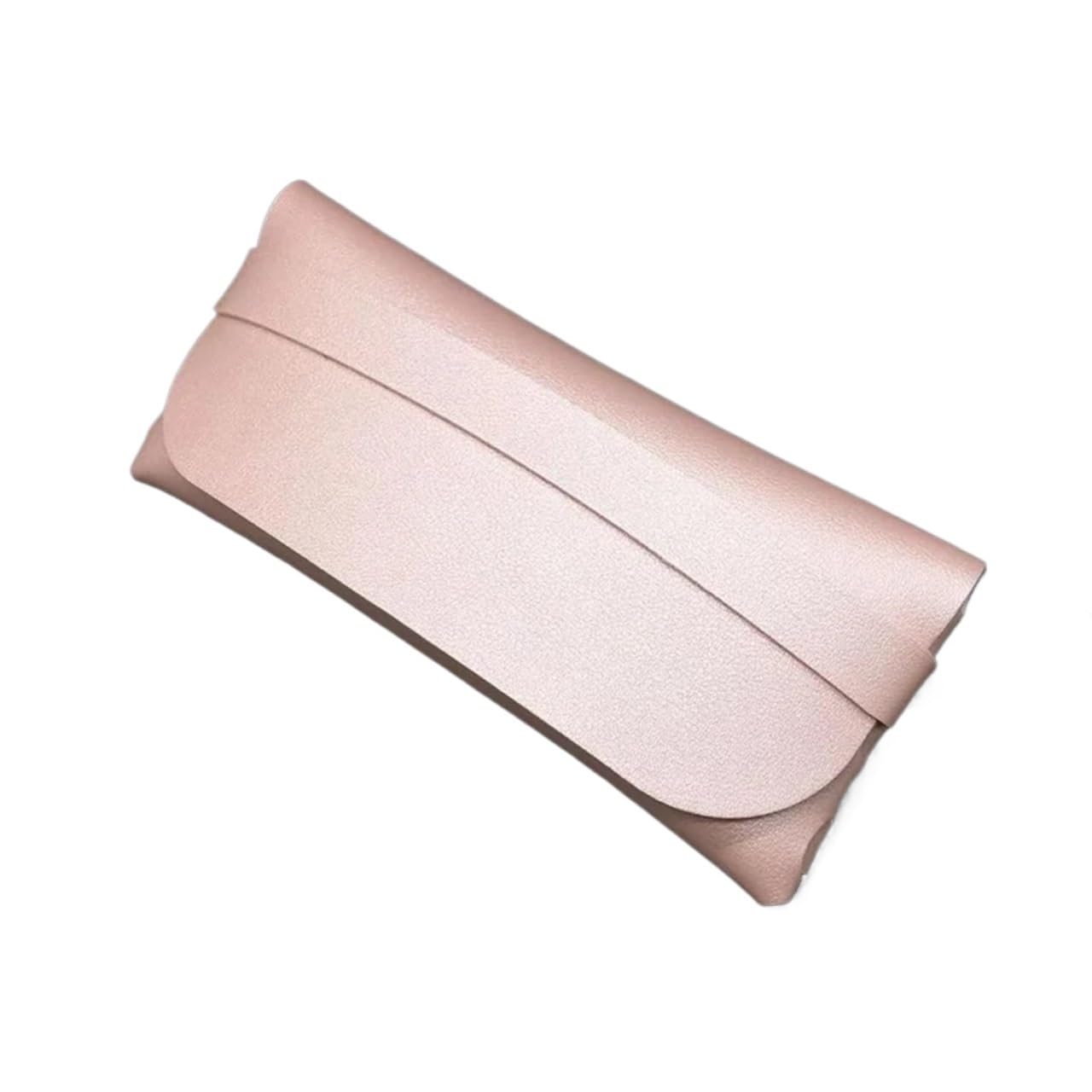 Etuis à Lunettes Étui à lunettes 2 pièces for femmes et hommes, sac à lunettes, housse de protection, étui Portable for lunettes de soleil, boîte à lunettes de lecture Avec Doublure Souple(Pink)