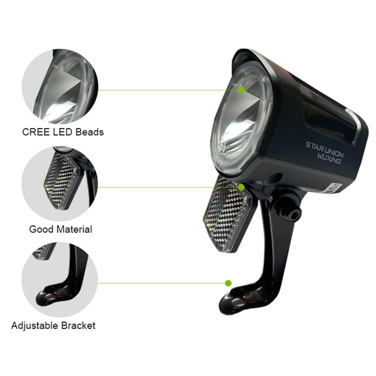 Amazon | 電動自転車フロントライト 自転車前照灯 24V 36V 48V 交換用