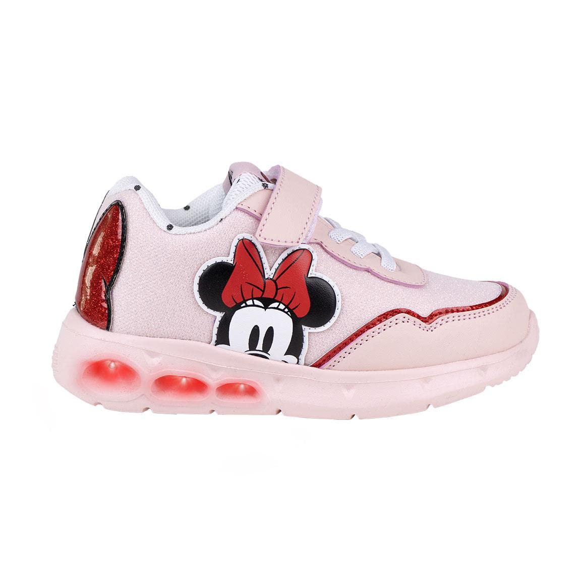 CERDÁ LIFE'S LITTLE MOMENTS Zapatillas Niña Luces de Minnie Mouse con Velcro para Facilitar Su Independencia Y Comodidad Y Refuerzo En La Puntera ZapatillasNiñas
