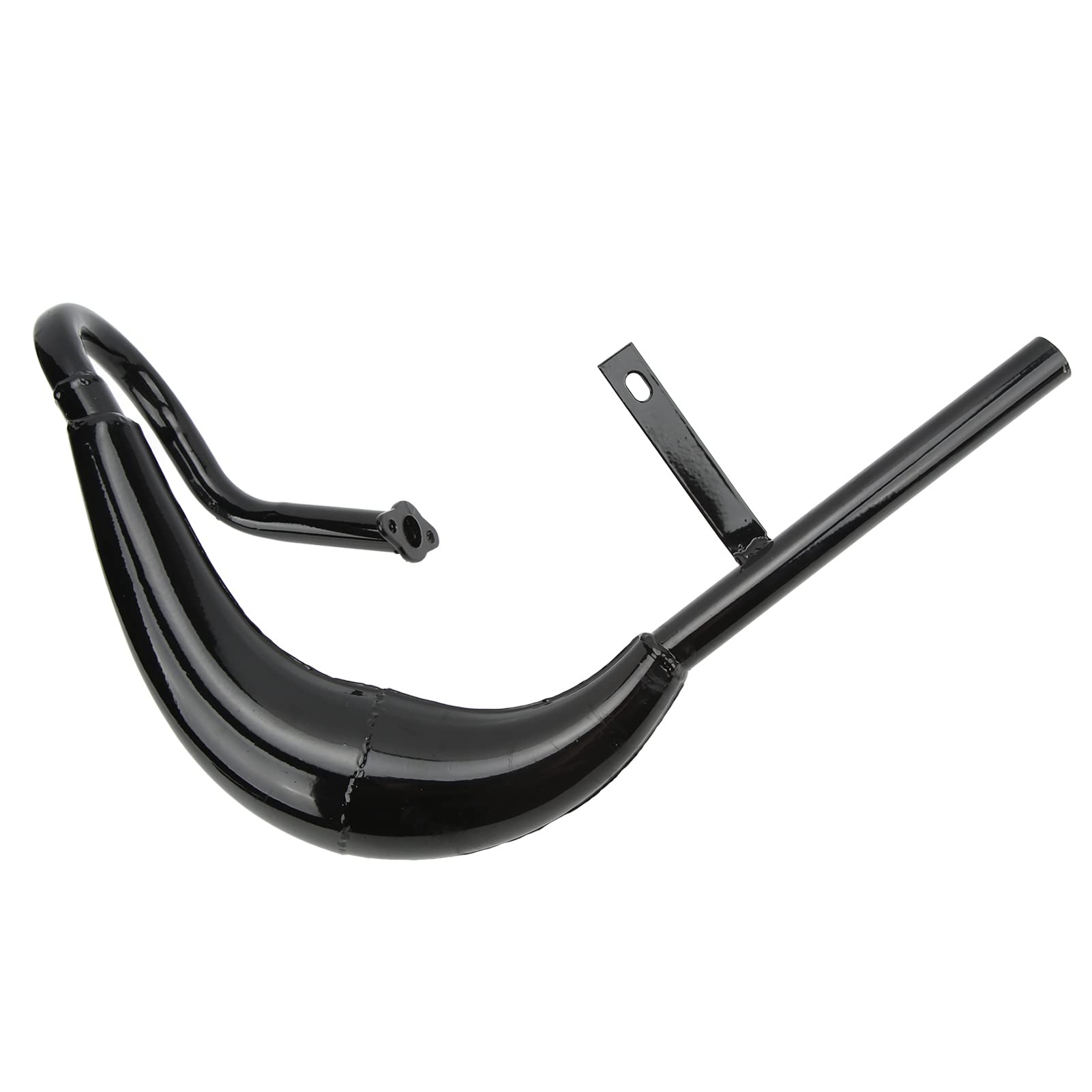 Tubo Marmitta di Scarico Fat Belly, Silenziatore Nero per Moto con Motore a 2 Tempi, con Materiale in Ferro