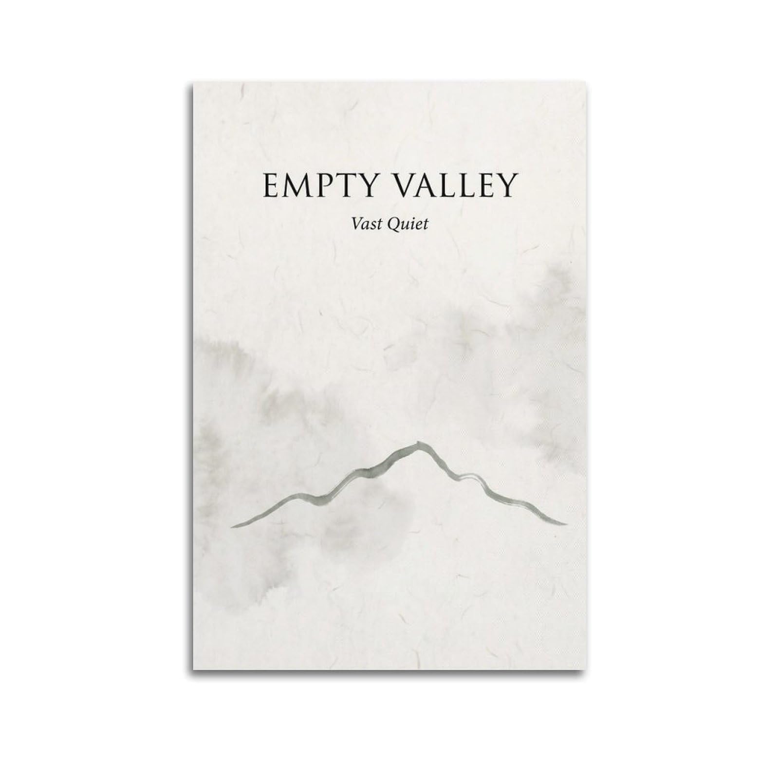 XKUGA Zen Landscape Poster Empty Valley Vast Quiet Mist Meditation Modern Decorative Canvas Prints - Ideal Wall Art for Family, Man Cave, Game Room, Boys & Girls Bedroom 12x18inch(30x45cm)