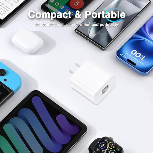 Image of 5V USB Wall Charging Block Power Adapter for Roku Streaming Stick Plus 3500 3600 3800 , Express Plus /4k+,Roku Premier /Plus, Voice Remote Pro 2nd, Premiere 3920, Fire Tablets, Kindle eReaders Charger