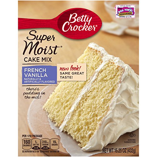 Image of Betty Crocker Baking Super Moist French Vanilla Cake Mix, 15.25 oz