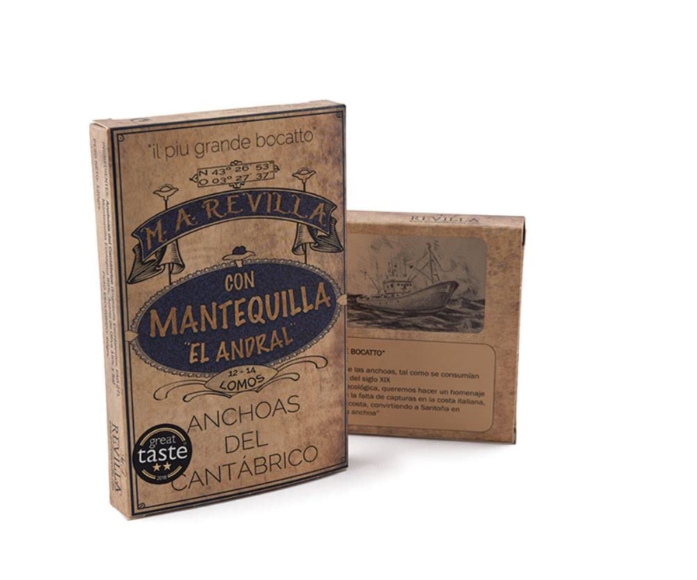 Anchoa mantequilla 12/14 lomos – Revilla, 120 gramos