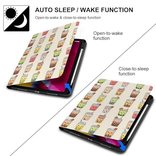 Coque iPad Pro 11 avec porte-crayon compatible modèles 2018 à 2022