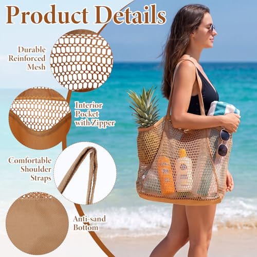 12 Bolsas de Playa Tejidas Aliceset Set de Verano miniatura 5