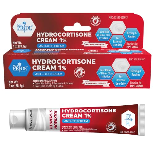 MED Pride Hydrocortisone Cream 1% for Skin Irritation