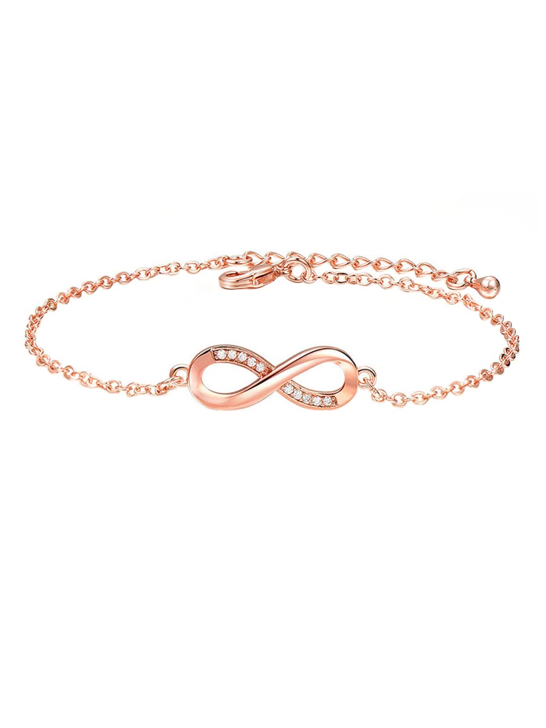 Yellow Chimes Bracelet for Women and Girls Rosegold Bracelets for Women | Rosegold Plated Valentines Special Infinity Love Crystal Chain Bracelet | Birthday Gifts For Women Valentine Gift for Girls (B0B8DJ9HQL) Amazon Price History, Amazon Price Tracker