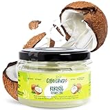 Bio Kokosöl Nativ und Kaltgepresst - 200ml. Kokosöl Bio Flüssig für Haare Haut und Backen oder Kosmetik. Virgin Organic Coconut Oil for Hair.