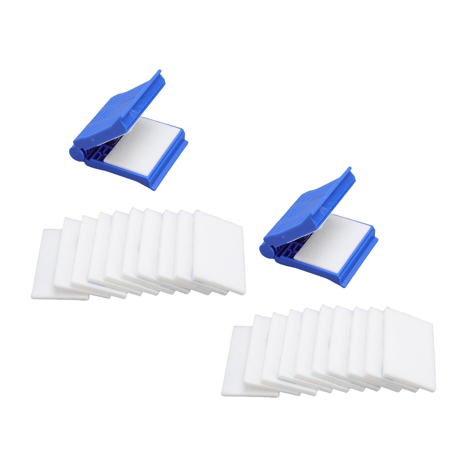 MAJONMMERD Fiber Cleaner Kit with Wipes, 2 Set Fiber Optic Cleaning Tools with 20Pcs Cotton Pads Non Damaging ABS Clamp for Optical Impurity Removal