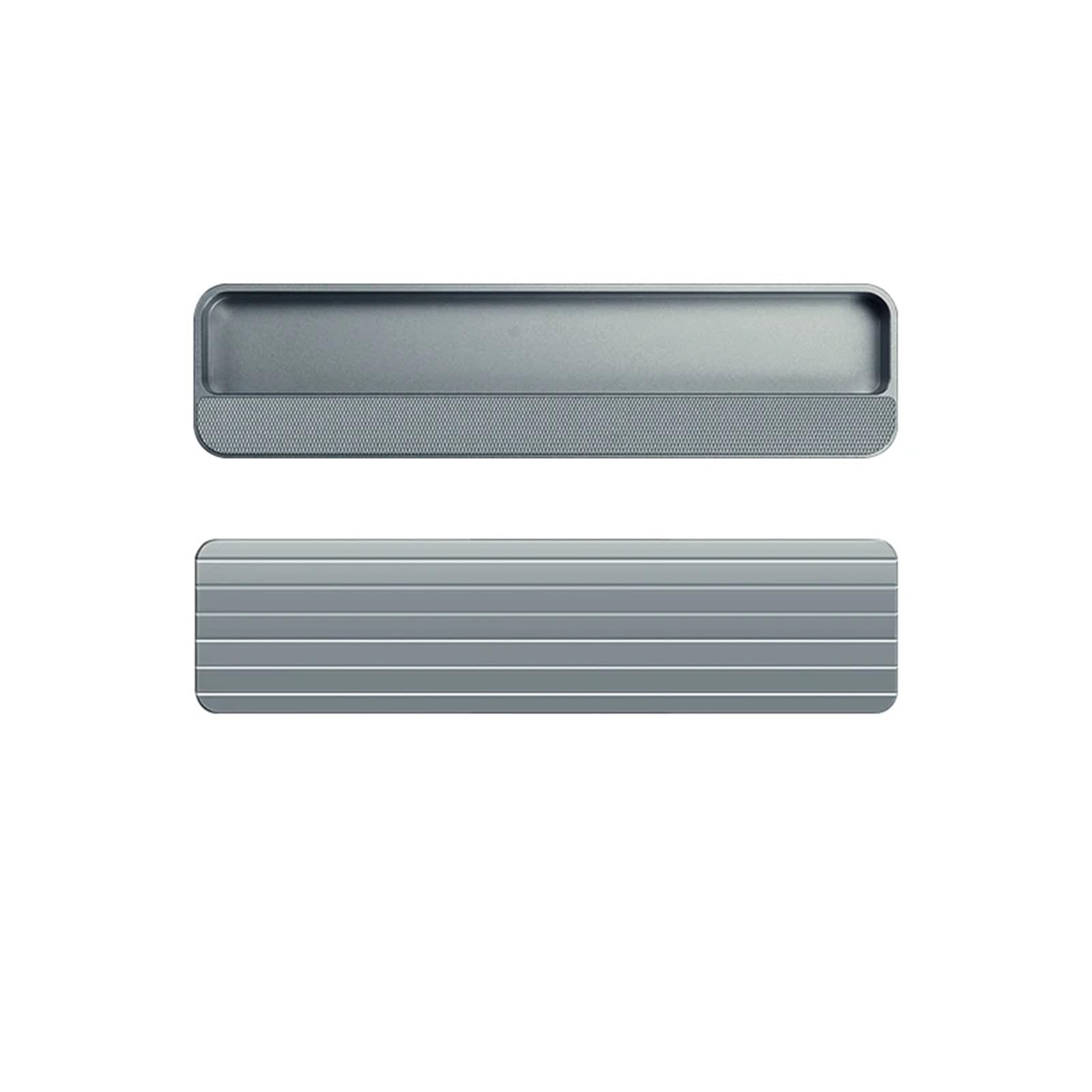 ATEUXOL Recessed Door Handles Closet Door, Cabinet, Drawer Invisible Handle Slotting Embedded Grooving Hidden Push Pull Shift Door(Gray 200mm)