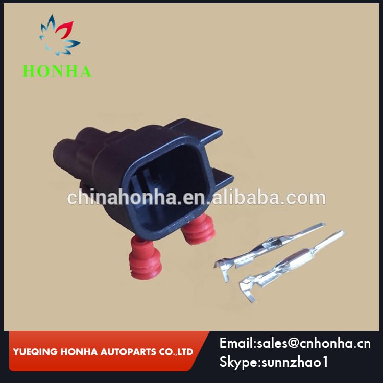 EV6 EV14 2 Pin Waterproof Male Wire Harness Fuel Injector Auto Connector - (Color Name: 50)