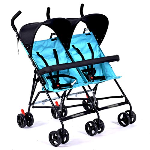 Compact Twin Stroller, Double Stroller Folding Tandem Baby Stroller, Lightweight Travel Stroller, Umbrella Stroller for Girls Boys.