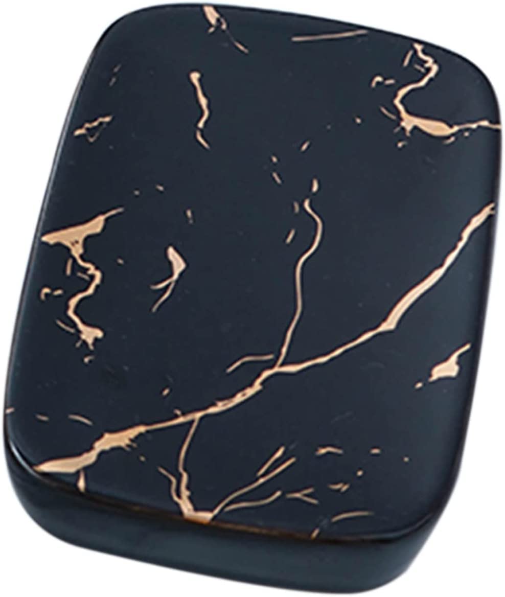 MAYABI jabonera jabonera de Ceramica For Bathroom Decoration-green-11x8cm (Color : Svart, Size : 11x8cm)