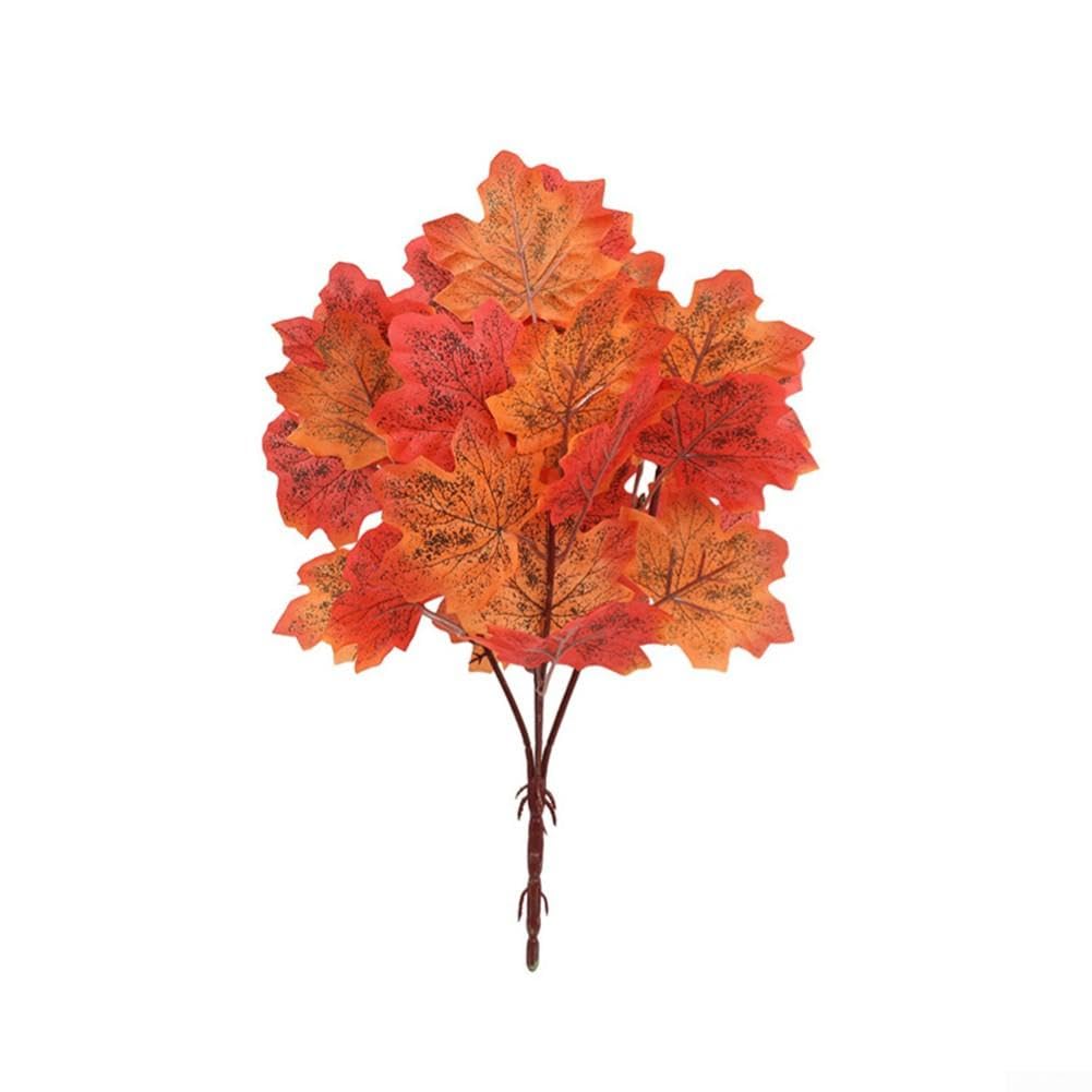 Bouquet di foglie autunnali artificiali, 40 cm, 4 pezzi, 4 pezzi