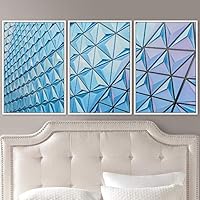 3 Piece Framed Canvas Wall Art Abstract Cool Line Canvas Prints Home Artwork Decoration for Living Room,Bedroom - 16