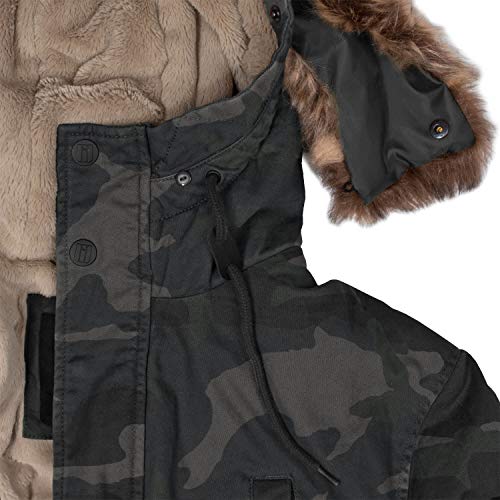 bw-online-shop Winterparka Fishtail mit Futter darkcamo - 4XL