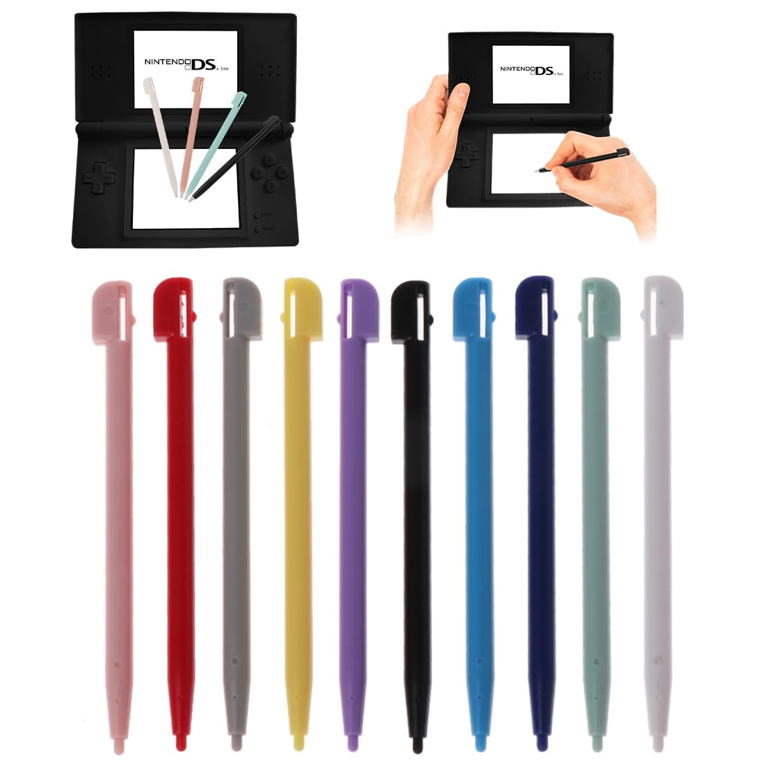 OIXYEY 10 stilo per 3DS XL - Stilo 3DS - Stilo per NDS DS Lite DSL NDSL Punta dello stilo Console per videogiochi Stilo Plastica Accessori per console per videogiochi - 2
