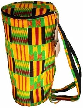 African Kente Cloth Djembe Drum Bag - 16x26 Extra Large