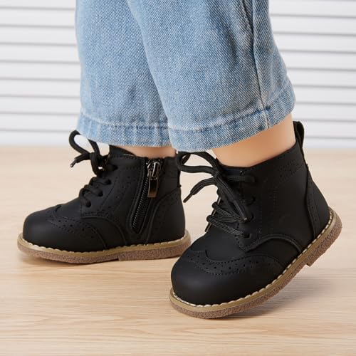 BMCiTYBM Baby Boys Girls Boots Infant Shoes First Walking Booties for All Seasons for 6 9 12 15 18 24 Months3