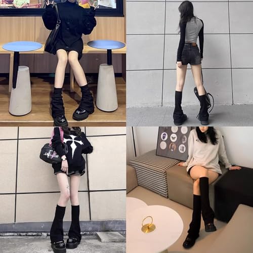Image of Leg Warmers Harajuku with Lace Button Knit Harajuku Japanese Style Kawaii Lolita Gothic Flared and Loose Fit