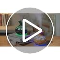 Image of Flower Shape Flame Humidifier & Diffuser | LED Atmosphere Light, Aromatherapy Oil Diffuser | Noiseless & Safe with Auto Power Off for Home /Office