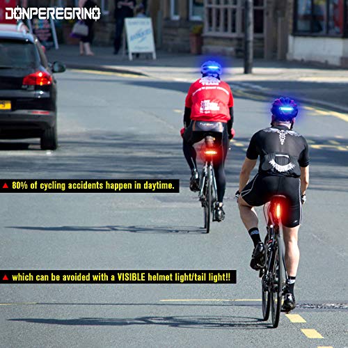 image for DON PEREGRINO B2-110 Lumens High Brightness Bike Rear Light Red/Blue, 
