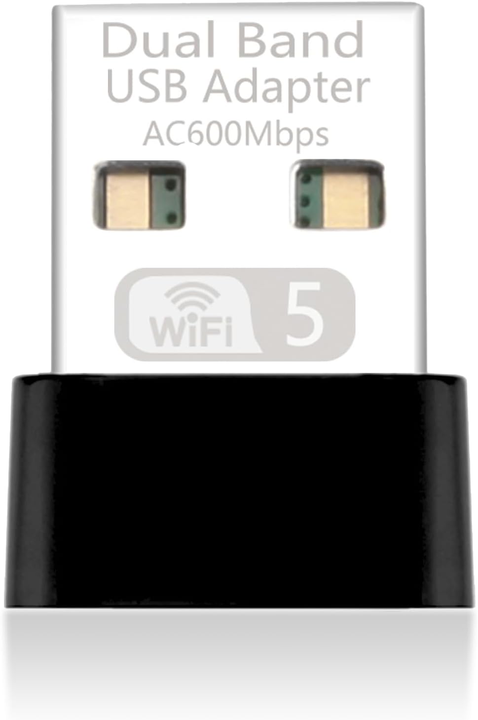 AC600 Nano USB WiFi Adapter for Desktop PC/Laptop, Dual-Band (5GHz, 2.4GHz) Wireless 802.11ac MU-MIMO Network Adapter for Windows & Mac OS, Mini Travel Size WiFi Dongle