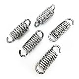 SquEqu 5 Pack Grip Strength Trainer Spring Replacement Stainless Steel Resistant Tension Springs For Hand Grip Strengthener Hand Gripper Squeezer Forearm Strengtheners Exerciser Repair Parts