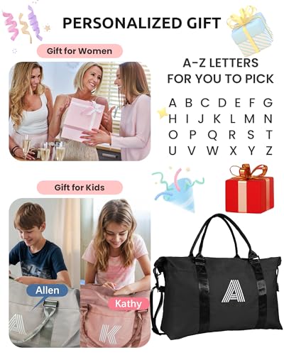 Image of Gifts for Daughter, Initial Travel Duffel Bags, Sports Bags