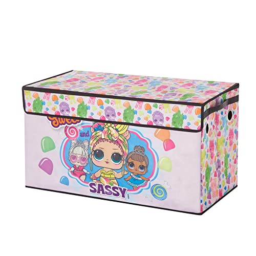 Image of LOL Surprise Collapsible Children's Storage Trunk - Durable with Soft Lid, 28.5 inchx14.5 inchx16 inch, Fun and Spacious Organizer for Kids