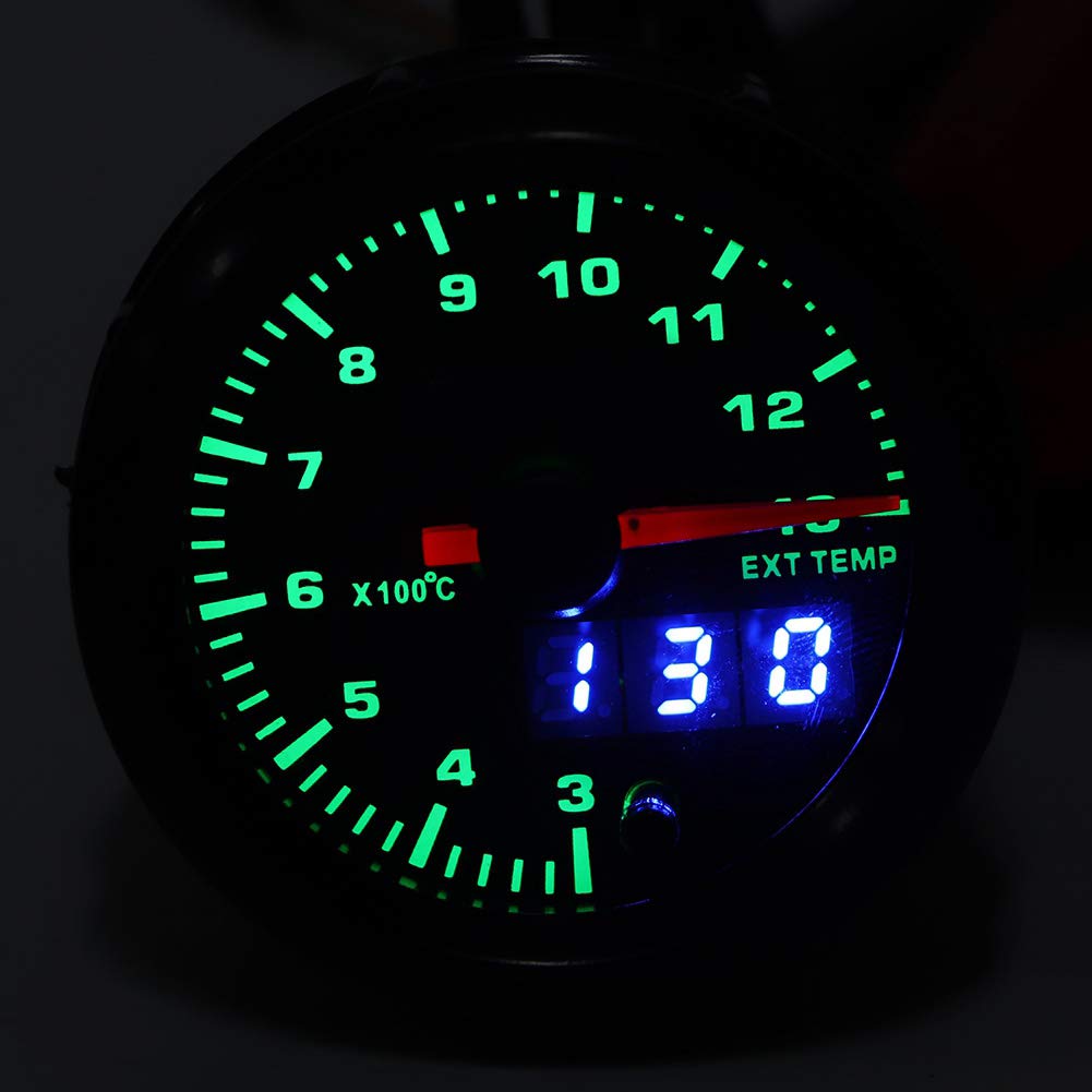 Auto 2in temperatura di scarico EGT indicatore contatore puntatore display LED digitale Kit contatore universale