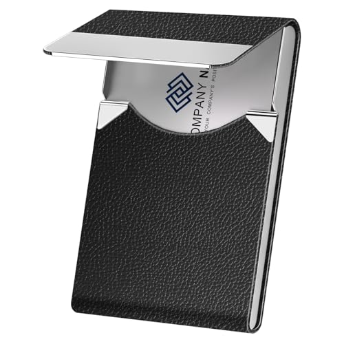 DMFLY Business Card Holder Case - PU Leather Business Card Case...